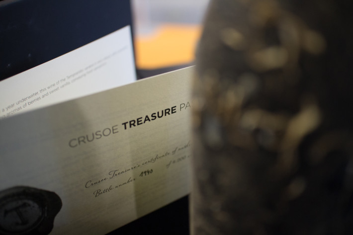 Crusoe Treasure, vino submarino ecosostenible y social Crusoe Treasure